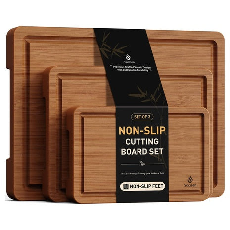 3 Bamboo Cutting Boards