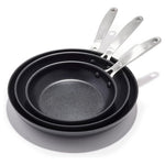 OXO 8", 10" & 12" Hard Anodized Nonstick Frying Pan Set