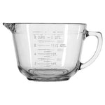 2 Qt Anchor Hocking Glass Batter Bowl w/ Spout