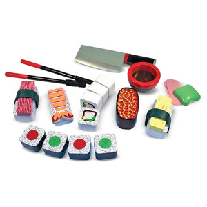 Melissa & Doug Sushi Slicing Wooden Play Food Set