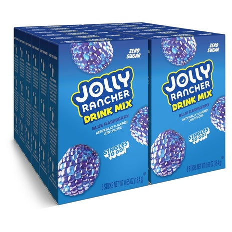 72 Jolly Rancher Blue Raspberry Singles-To-Go Drink Mix Packets