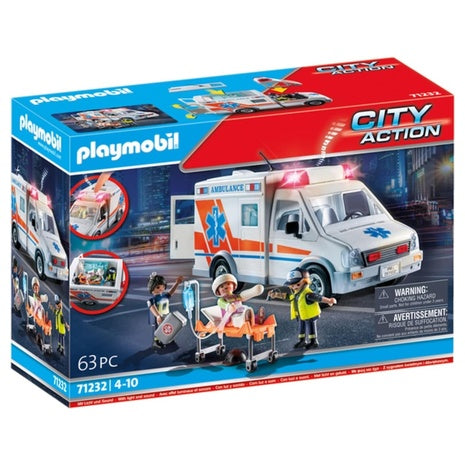 Playmobil Ambulance with Accessories & 3 Figures