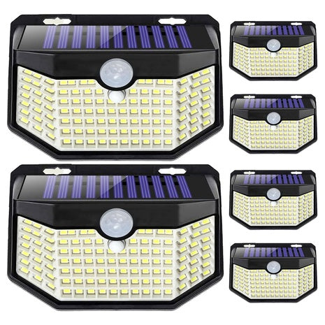 6-Pack 120 LED Solar Motion Sensor Lights