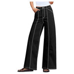 Women's High Waist Stretchy Wide Leg Jeans
