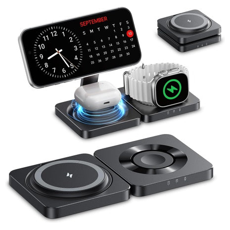 3-in-1 Magnetic Wireless Charging Station (2 Colors)