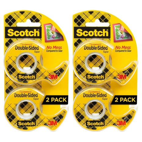 4 Scotch Double-Sided Tape with Dispensers