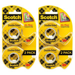 4 Scotch Double-Sided Tape with Dispensers