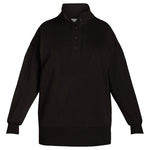 Women’s Mock Neck Button Sweatshirt