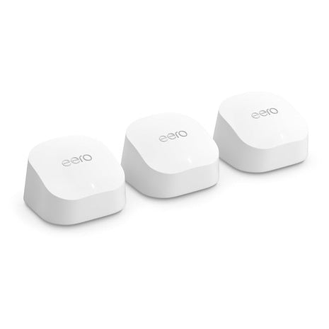 3-Pack Eero 6+ Dual-Band Mesh Gigabit Wi-Fi 6 System (4,500 Sq.ft)