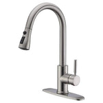WEWE Single Handle High Arc Pull Out Kitchen Faucet