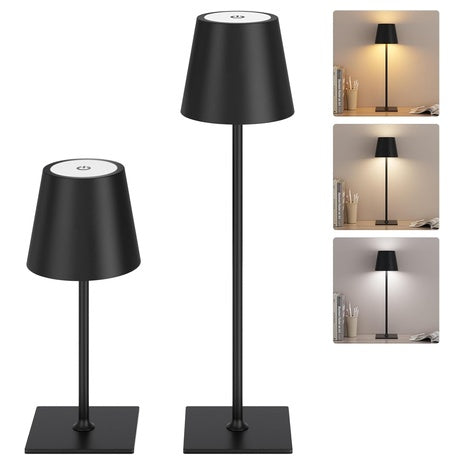2 Dimming Cordless Table Lamps