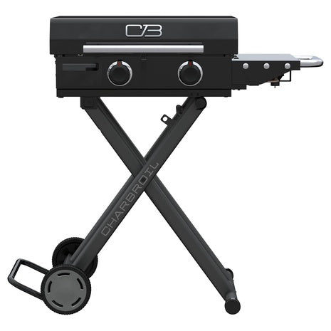 Charbroil 22" 2-Burner Folding Cart Propane Griddle