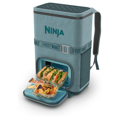 24-Can Ninja Backpack Soft Cooler With Built In Can Opener & Leakproof Zipper