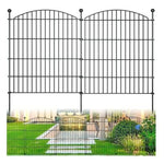 10-Panels 24" X 20 Ft Metal Garden Dog Fence With Gate