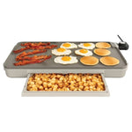 BELLA 12" X 22" Electric Griddle W/ Warming Tray