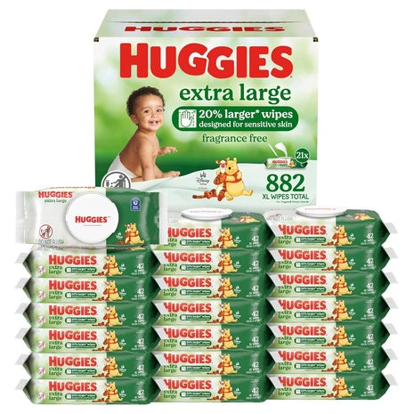 882 Huggies Extra Large Baby Wipes