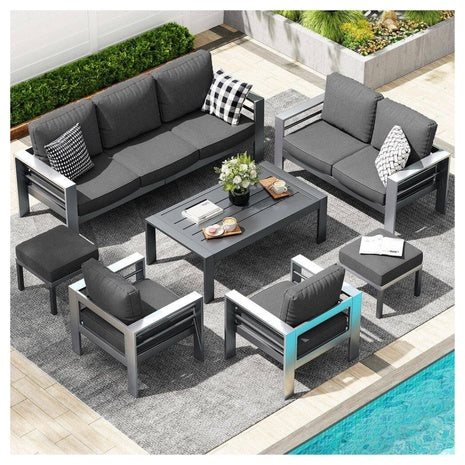 7-Piece Aluminum Patio Conversation Set