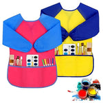 2-Pack Peasug Toddler Kids Art Smocks (Pink & Yellow)