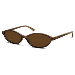 Retro Narrow Oval Sunglasses