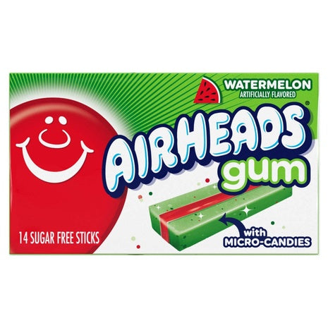 12 Airheads Sugar Free Chewing Gum Packs