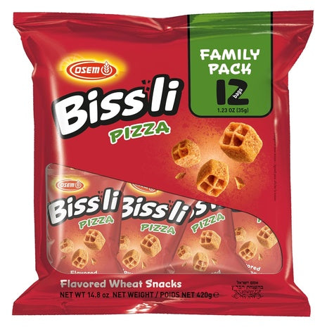 12 Bags Osem Bissli Pizza Snacks