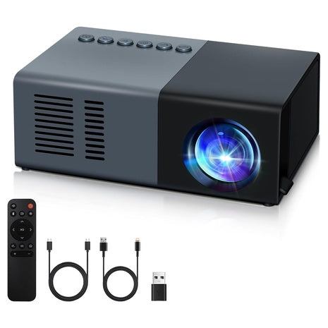 Small Portable Mini Projector - Built-In Speaker