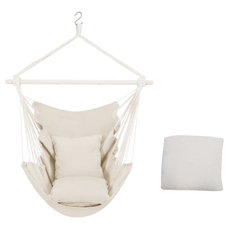 Large Hammock Chair Swing With 2 Seat Cushions