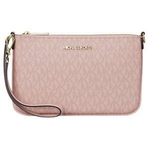 Michael Kors Women's Jet Set Small Signature Logo Convertible Wristlet