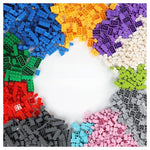 1000 Piece Building Brick Set with Baseplates