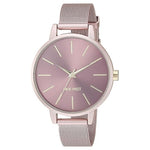 Nine West Women's Pink Mesh Bracelet Watch