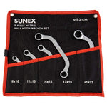 5-Piece Sunex Tools 9935M Metric Half Moon Wrench Set