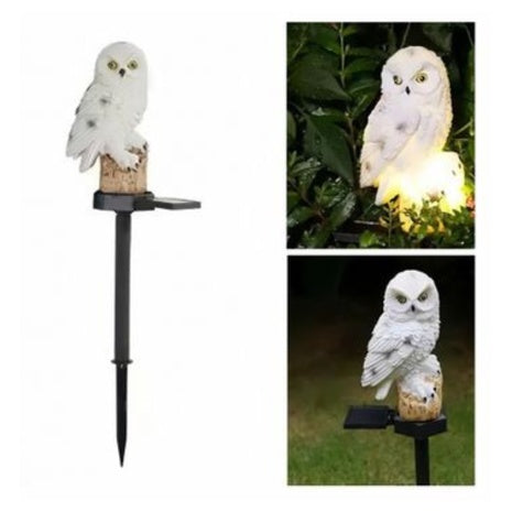 Owl-Shaped Solar Garden Stake Light