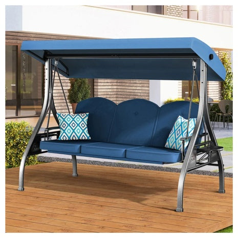 Arlmont & Co. 800lbs Outdoor Porch Patio Swing With Canopy