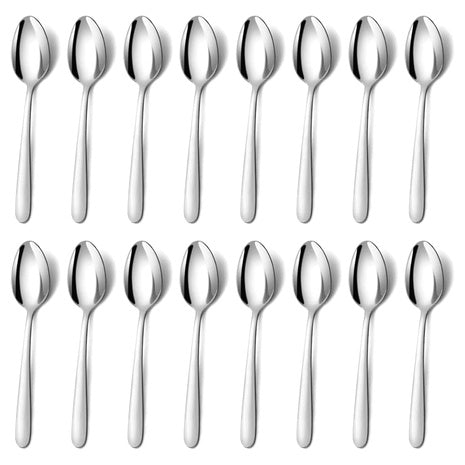 16-Pieces Stainless Steel Mirror Polished Teaspoon
