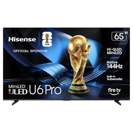 65" Hisense 65U6SF 4K Ultra HDR Smart QLED Fire TV (2026 Model)