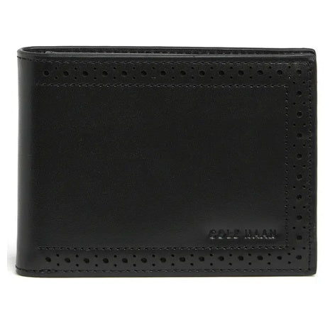 Cole Haan Men's Brogue Leather Passcase Wallet