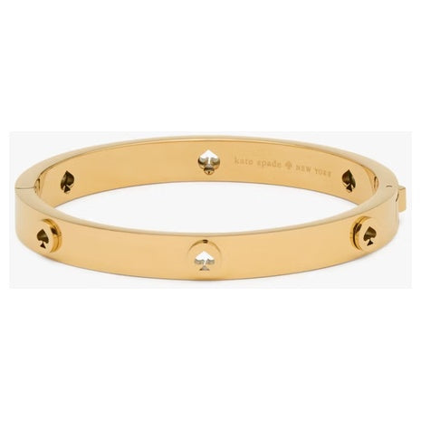 Kate Spade Women's Spot The Spade Studded Hinged Bangle