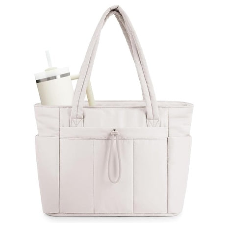20L Wandering Nature Puffer Tote Bag W/ Cup Holder (2 Colors)