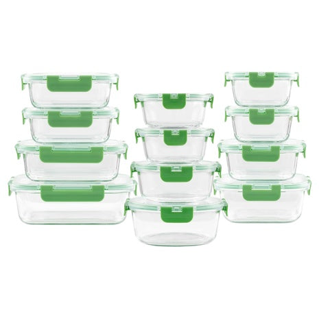 24-Piece JoyJolt Borosilicate Glass Storage Containers With Lids