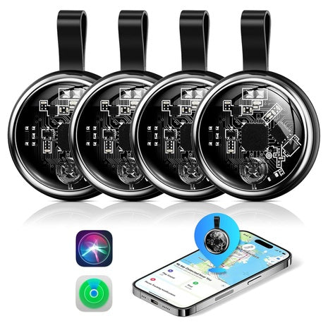 4-Pack Waterproof New Air Smart Tag Trackers W/ Apple Find My (iOS Only)