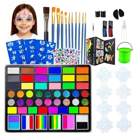 50-Color Kids Face Painting Kit