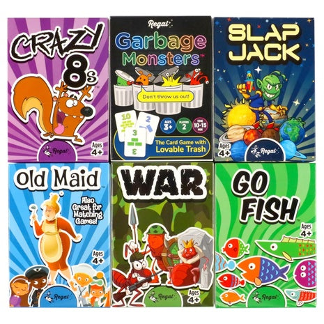 6-Pack Kids Classic Card Games Set