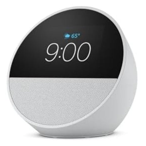 Amazon Echo Spot Smart Alarm Clock W/Vibrant Sound & Alexa (Like-New)