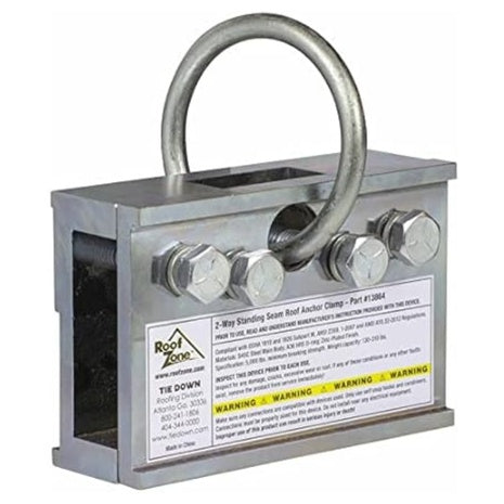 Tie Down Two Way Standing Seam Roof Anchor