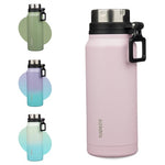 32oz BJPKPK Insulated Stainless Steel Water Bottle With Handle (Pink)