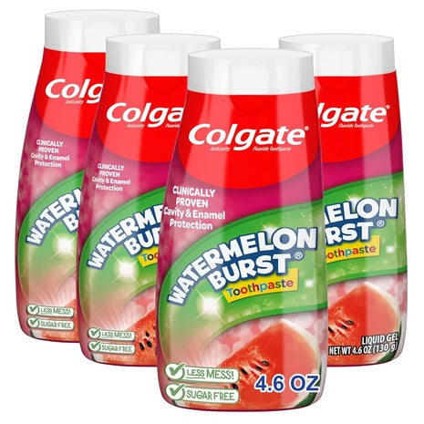 4 Colgate Anticavity Kids Watermelon Burst Toothpaste