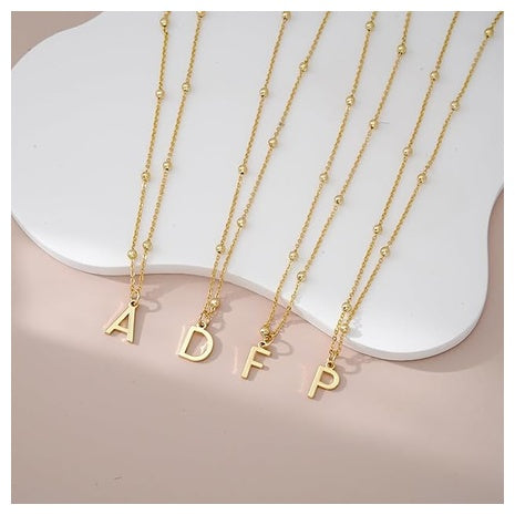 Initial Letter Charm Necklace (All ABC's)