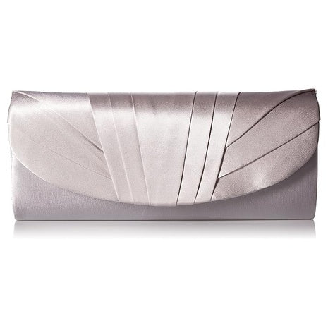 Jessica McClintock Women's Angel Satin Tuxedo Flap Evening Clutch