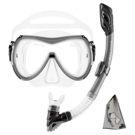 Anti-Fog Dive & Snorkel Set with Dry Top