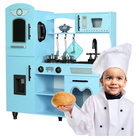 Kids Wooden Play Kitchen With Lights & Sounds